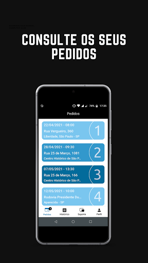 Android application Noli Motorista screenshort