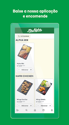 Android application Mr Alpha screenshort