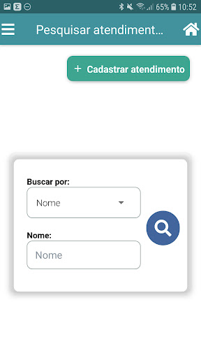 Android application Atendimentos - SH3 screenshort
