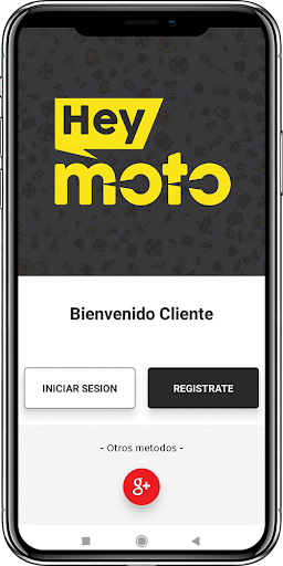 Android application Hey Moto screenshort