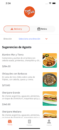 Android application Pane En Vía screenshort