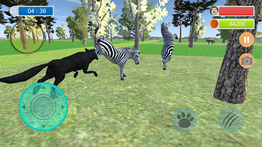 Android application Wild Wolf Attack Simulator 3D screenshort