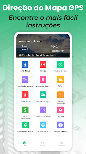 Visualização do aplicativo