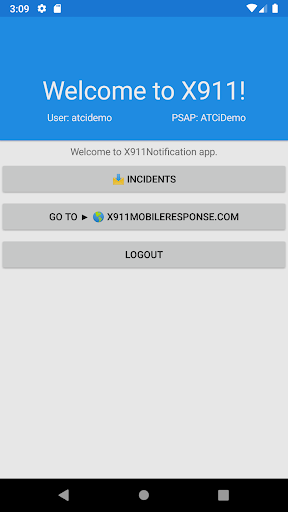 X911Notification Screen 2