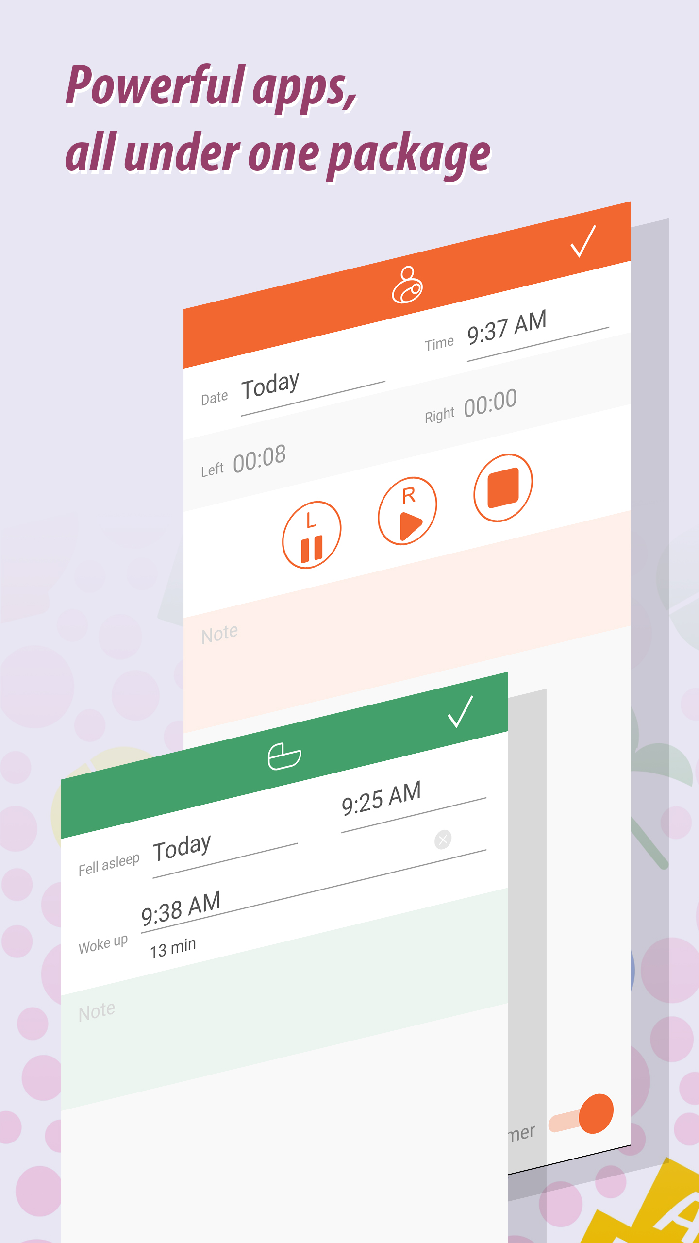 Android application Baby Tracker - Newborn Log screenshort