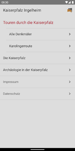 Android application Kaiserpfalz Ingelheim screenshort