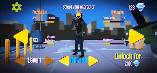 Android application Warrior in the City screenshort