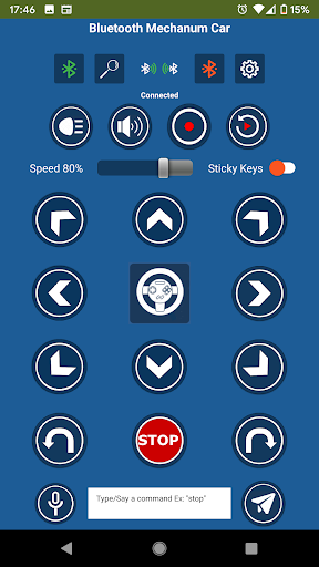 Android application Bluetooth Car Control screenshort