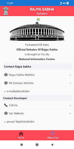 Rajya Sabha Debates Screen 2