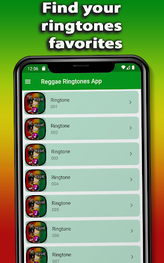 Reggae Music Ringtones App Screen 2