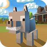 Blocky Wolf Simulator icon