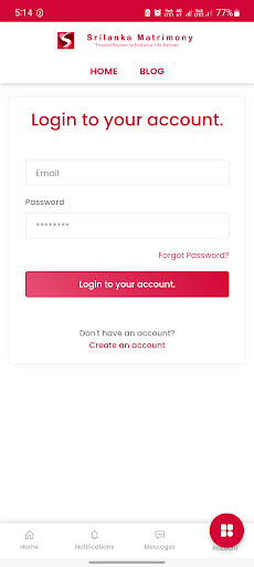 Android application Srilanka Matrimony screenshort