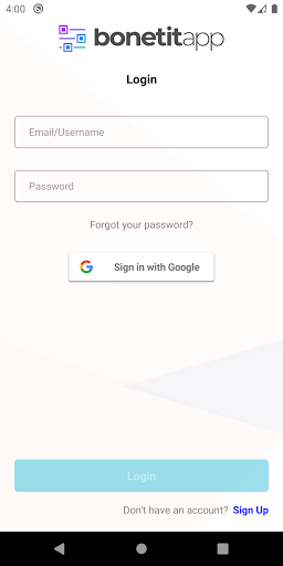 Android application BonetitApp screenshort