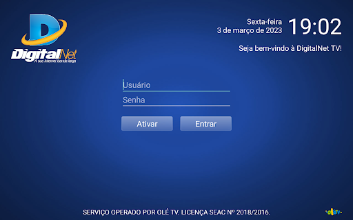 Android application DigitalNet TV screenshort