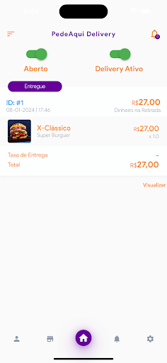 Android application PedeAqui Delivery - Gestor screenshort