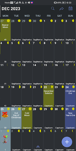 Android application Sweden Calendar screenshort