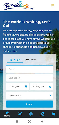 Traveloholic Screen 2
