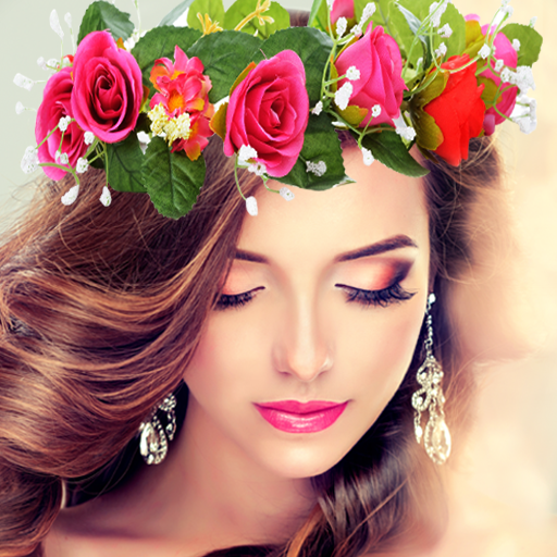 Wedding Flower Crown Photo Logo