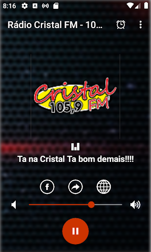 Android application Rádio Cristal FM - 105,9 screenshort