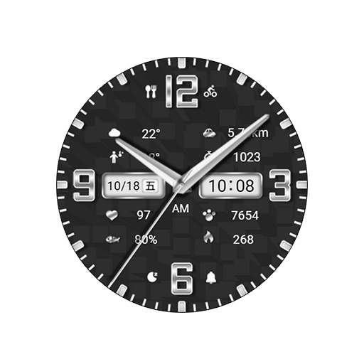 Dark texture quartz For WearOS - AppWisp.com