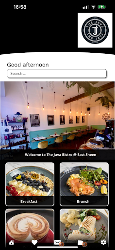 Android application The Java Bistro, East Sheen screenshort