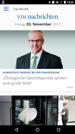 Android application VDI nachrichten E-Paper screenshort