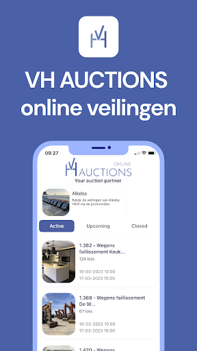 Android application VH Auctions screenshort