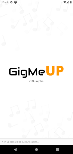 Android application GigMeUp screenshort