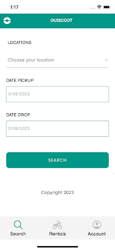 OuiScoot - Scooter rental Screen 2