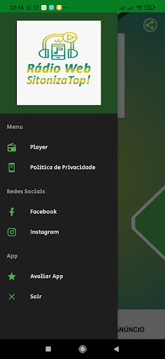 Android application Rádio Web Sintoniza Top screenshort