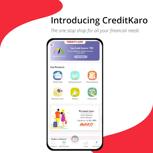 Android application Creditkaro:Check Credit Score screenshort