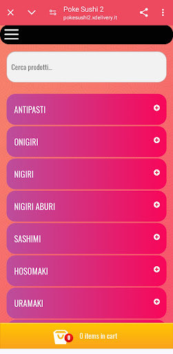 RistoFood & Delivery Screen 2
