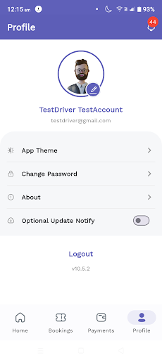 DriverNE - Driver Screen 2