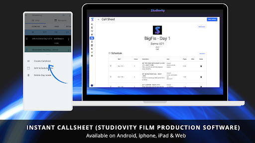 Screenshot of Studiovity - Film Screenplay