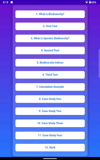 Biodiversity Index Calculator