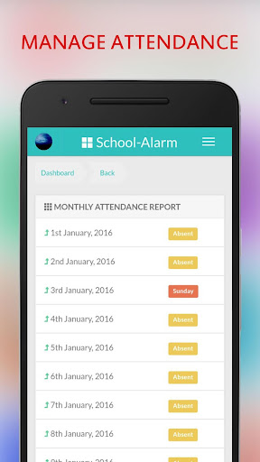 School Alarm Screen 3