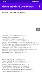 Xiaomi Watch S1 User Manual