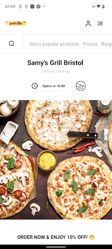 Android application Samy's Grill Bristol screenshort