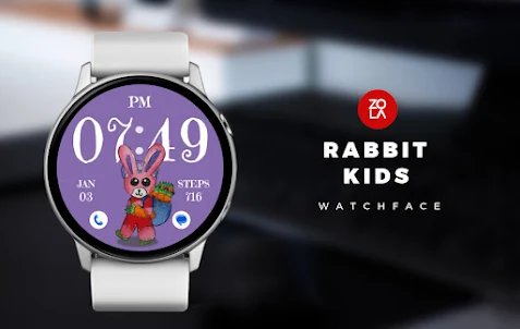 Rabbit Kids Watch Face
