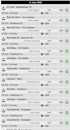 Under Over Bet / %98 Success. Screen 3