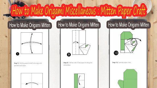 How to make Origami Mitten Household Paper Craft 1.0 APK + Mod (Unlimited money) إلى عن على ذكري المظهر