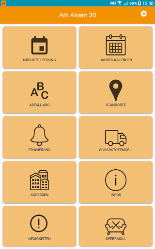 Android application Abfallkalender Hattingen screenshort