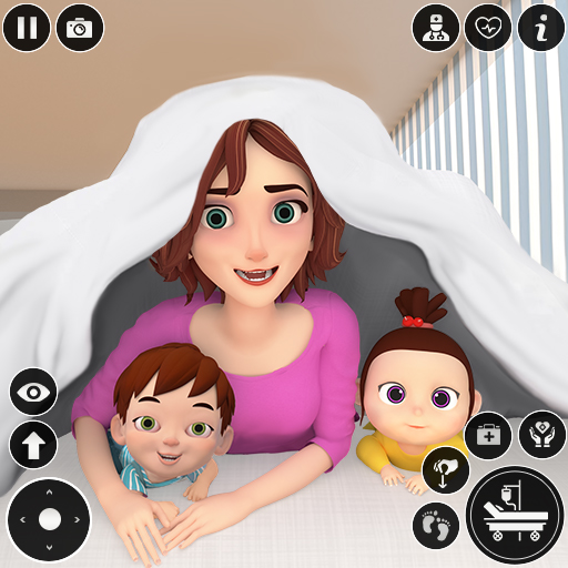 Twins Mother Simulator Game 3D  Icon