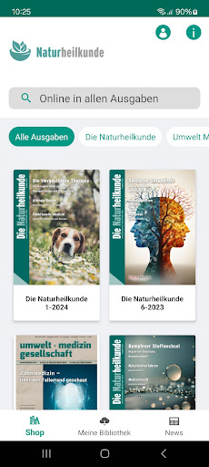 Android application Naturheilkunde Umweltmedizin screenshort