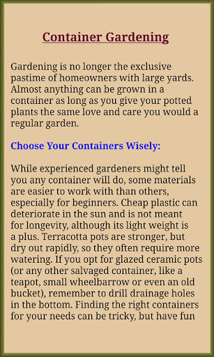 Gardening Techniques