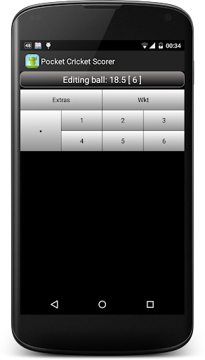 Pocket Cricket Scorer Screen 3
