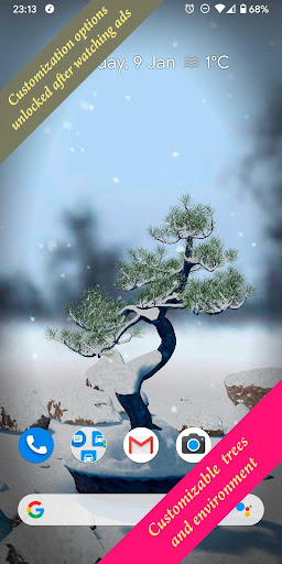 Bonsai 3D Live Wallpaper Screen 3