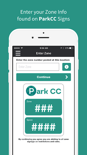 Park CC Mobile Payment Parking Screen 3