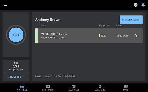 Android application Deswik.OPS Operator App screenshort