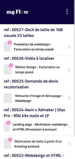 myFlow Screen 2